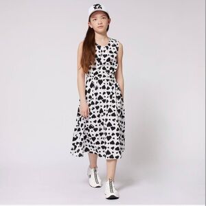 DKNY heart midi dress